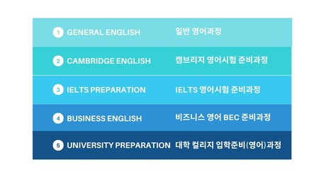 아일락 어학원에서 제공하는 영어프로그램