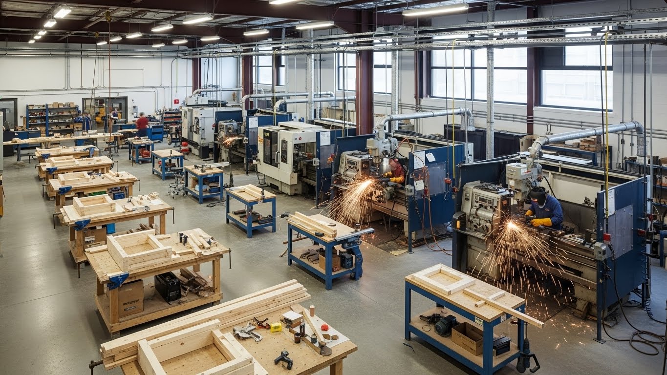 험버컬리지 실습시설