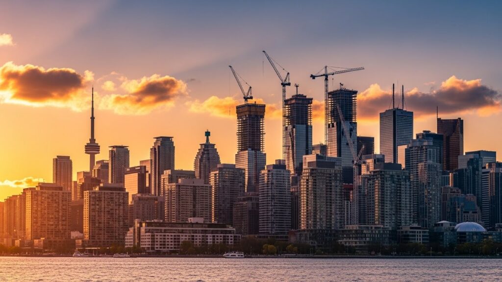 캐나다 제1의 도시 토론토의 건축 건설경기는 매우 밝습니다.