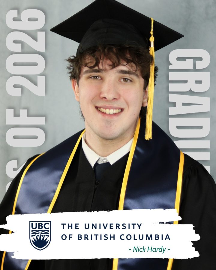 세인트존스 아카데미 샤니건레이크 2026 졸업생 Nick Hardy, UBC 진학