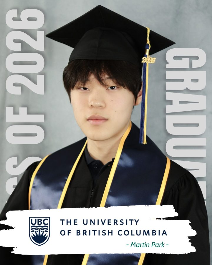 세인트존스 아카데미 샤니건레이크 2026 졸업생 Martin Park, UBC 진학