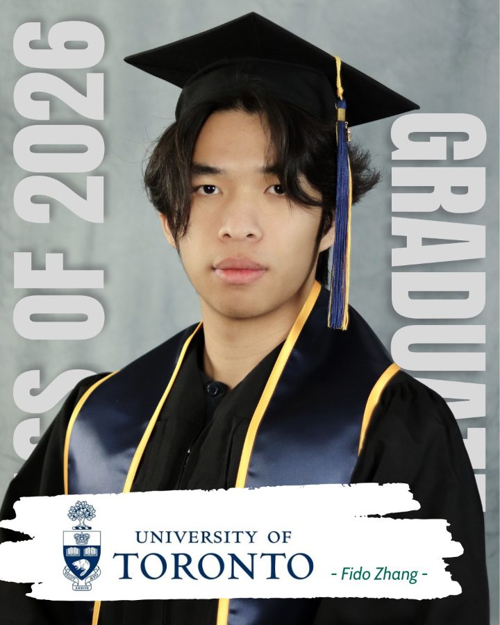 세인트존스 아카데미 샤니건레이크 2026 졸업생 Fido Zhang, 토론토대학교 진학